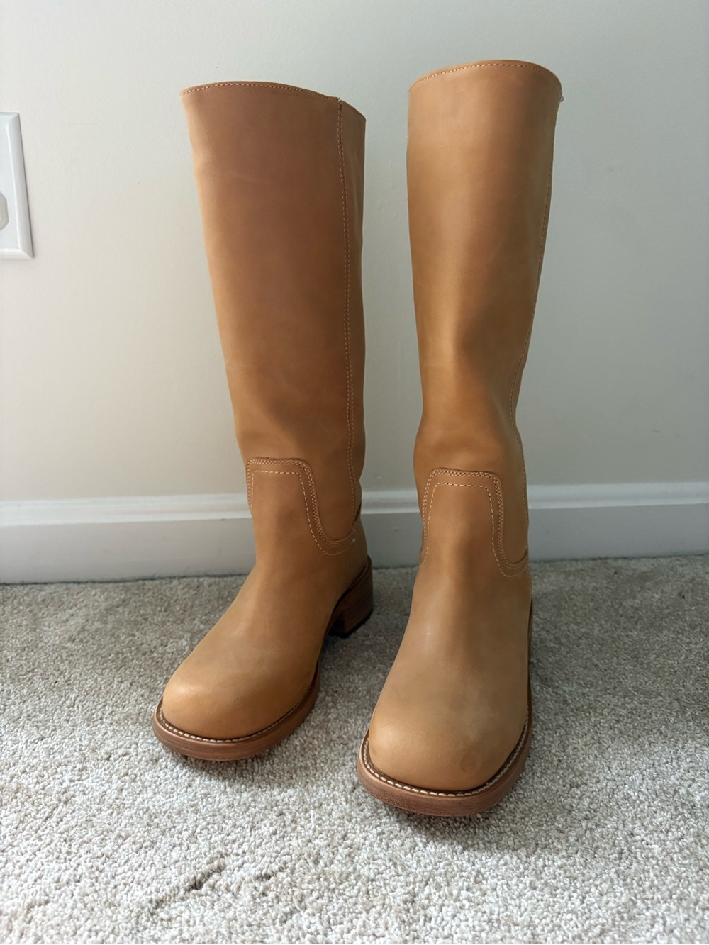 Steve Madden RIGGS BANANA LEATHER WIDE CALF